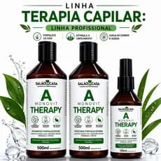 Kit Monovit-A Crescimento Capilar | Terapia Capilar Antiqueda | Fortalecimento dos Fios | Salão In Casa