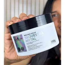 Máscara Detox Capilar Sequestra Metal 300g | Elimina Metais dos Fios | Brilho Instantâneo | Salão In Casa