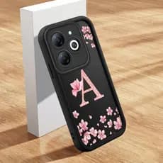 Capinha Letra Personalizada Para Infinix Smart 8 Pro HD Plus Hot 40i Tecno Spark 20 20C Pop 8 Go 2024 Capa Macia Case DZ