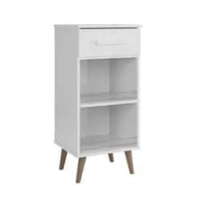 Fruteira Balcão Organizador Cozinha MDF Multiuso com Gaveta Suporte Microondas Multiuso