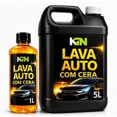 Shampoo Automotivo com Cera Concentrado 5L WASHKAN KN Alto Brilho Proteção