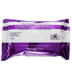 Lenço Emedecido de Limpeza Facial Redutor de Poros Max Love 20 un.