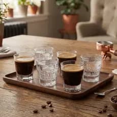 Jogo 6 Mini Copos Shot Drink De Vidro 30ml