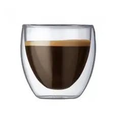 Copo De Vidro Parede Dupla 250ml Isolante Térmico Copo Café Chá