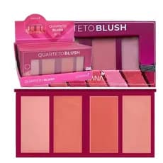 Quarteto de Blush Ludurana(Nova embalagem do fabricante)--B00032