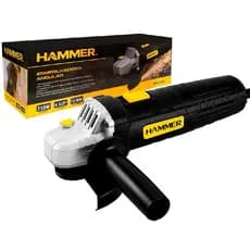 Esmerilhadeira Lixadeira Angular 4.1/2 Pol 115mm 710w Gyem7101 Hammer Standard Preto