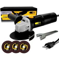 Esmerilhadeira Angular 4.1/2 Profissional 780w Ozline + Discos 4.1/2 Inox 60hz