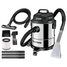 Aspirador De Pó E Água Turbo Inox Com Bico Extratora Soprador Multiuso 12l 1200w Vac Pgac120 Gradiente Prata/Preto