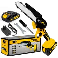 Mini Motoserra Portátil Elétrica De 6 Pol. Bateria 21v Profissional Recarregável Ozline
