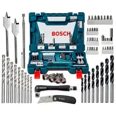 Jogo Kit Pontas Brocas Bits 68 Peças V-line Bosch Metal Com Maleta Completa