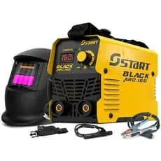 Kit Máquina De Solda 220v 160a Mma Tig Start + Máscara Solda Proteção Start