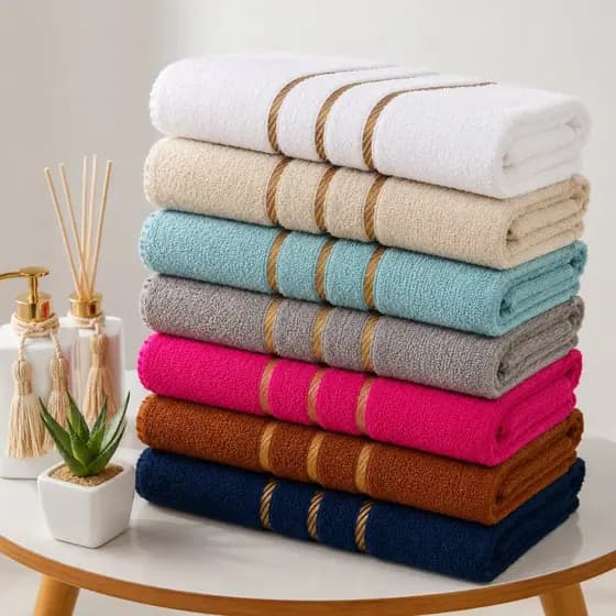 Kit 5 Toalhas de Banho Turim 100% Algodão Macias Felpudas Alta Absorção