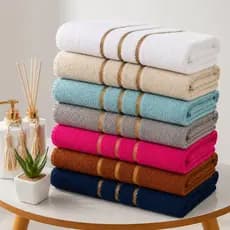 Kit 5 Toalhas de Banho Turim 100% Algodão Macias Felpudas Alta Absorção