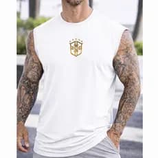 Regata Oversize Brasil Copa 100% Algodao Lançamento Academia Treino Camiseta Fitness Streetwear