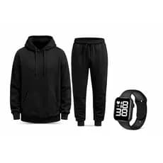 Kit Completo Moletom + Calça + Relógio Digital Vibe Urbana Unissex Conforto e Estilo do P ao GG