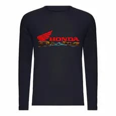 Camisa de Proteção Uv Moto Estampa Honda Blusa Solar Segunda Pele Motociclista Camiseta Manga Longa
