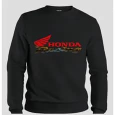 Casaco de Moletom Flanelado Estampa Moto Honda Racing Agasalho Premium Peluciado África Twin CRF CBR XRE CB NC