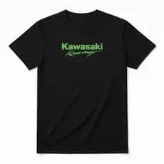 Camiseta Masculina Premium Moto Kawasaki Racing 100% Algodão Estampada Motociclista Ninja Versys
