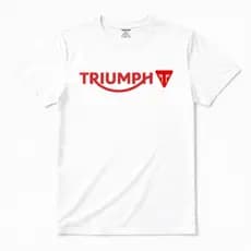 Camiseta Masculina Premium Moto Triumph 100% Algodão Estampada Motociclista Tiger Scrambler Trident