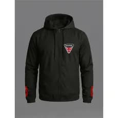 Jaqueta Corta Vento Masculina Moto Triumph Tiger Scrambler Com Capuz Bolso Zíper Aspen Viagem