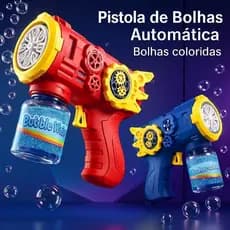 DLI  Brinquedo pistola de bolhas automática com luzes, presente infantil Entrega gratuita