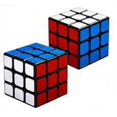 Kit 2 Peças Cubo Mágico 3x3 Profissional Rotação Suave Brinquedo Educativo para Crianças e Adultos