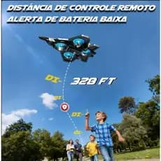 DLI  Aeronave eletrônica  Design de combate com luz LED, seguro para crianças, presente de Ano Novo