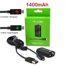 Carregue E Jogue Para Xbox One Bateria P/Controle + Cabo Usb