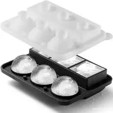 Forma de Cubo de Gelo, Grande Forma de Silicone para Whisky, Forma de Cubo de Gelo Redondo 2 em 1 e Forma de Cubo de G
