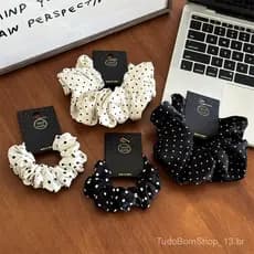 Novos acessórios estilosos, elásticos de cabelo elegantes, scrunchies de primavera-verão em estoque, faixas de cabelo fe