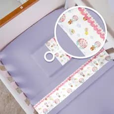 Jogo Lençol 3 Peças Mini Cama MONTESSORIANA 150X70cm Percal 400 Fios Super Macio Infantil