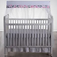 Mosquiteiro para MINI BERÇO Tule com Detalhe Estampado Super Macio Bebê