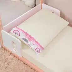 Jogo Lençol 02 Peças MINI BERÇO de Bebê 89X38cm Percal 400 Fios Menino Menina Super Macio