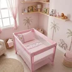 Jogo Lençol 3 Peças Para Quarto de Bebê Chiqueirinho 100X75cm Percal 400 Fios Super Macio