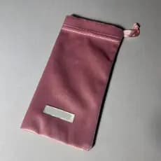 Acessórios para óculos de alta qualidade, bolsa de veludo rosa, bolsa de óculos preta