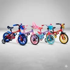 Bicicleta Bicicletinha Menino Infantil Aro 12 - Nathor