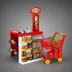 Mercadinho Infantil Market Supermercado Com Carrinho - Magic Toys