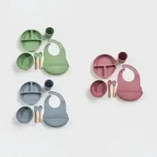 Conjunto De Alimentação Infantil De Silicone 6 Peças- HK Baby