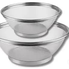 Kit até 2 Cesta Inox Multiuso – Escorredor e Armazenador (22 cm e 25 cm)