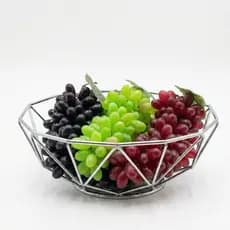 Kit ate 3 Cachos de Uva Artificial Grande 37 cm – Uva Verde e Uva Roxa – Decoração Realista