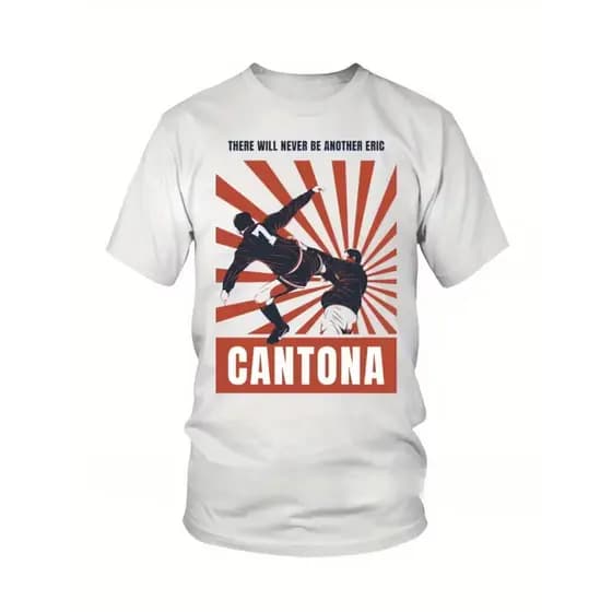 Camiseta Masculina Eric Cantona Básica Oversized 100% Algodão