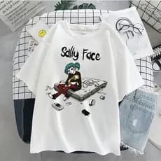 Camiseta Oversized Masculina Feminina T-shirt Básica Sally Face
