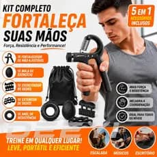 DEEYI Kit 5 Peças Hand Grip Com Resistência Ajustável 5-60kg Para Fortalecer Antebraço e Dedos Treinamento Muscular