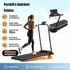 DEEYI Esteira Ergométrica Mini Dobrável 12KM/H - MOTOR 2.0HP SILENCIOSO - 110 220V Home Fitness