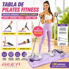 DEEYI Plataforma De Pilates Dobrável 9 Em 1 Com Faixas Elásticas Ideal Para Treino De Corpo Inteiro