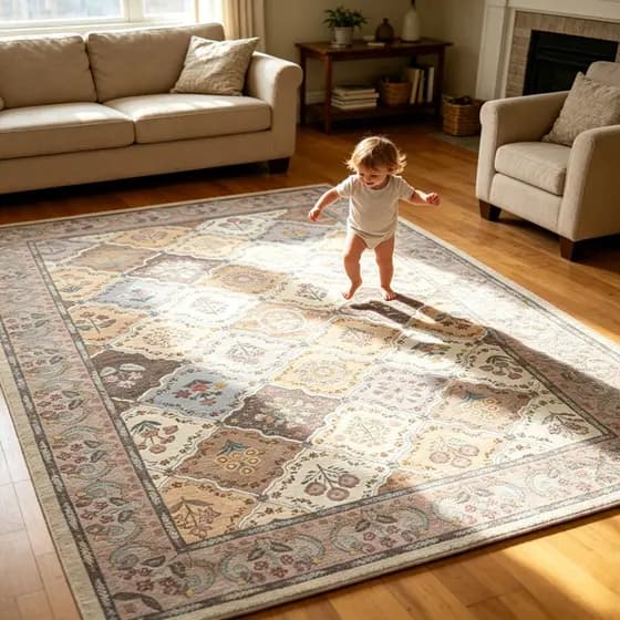 Large Non-Slip Living Room Rug 3m and 2m Jacquard Modern Geometric Decoration Various Prints