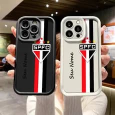 Capinha celular personalizada Clube de Futebol SPFC para iPhone 12 13 xr xs max 11 16 14 pro max 15 plus Capa silicone
