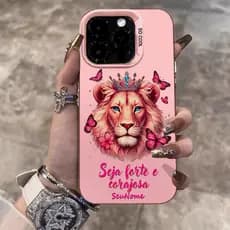 Capinha personalizada Jesus Leão para Redmi Note 13 12 11 9 10 10C 14C 8 11A 9a A3 A5 14 12 13 pro 4G