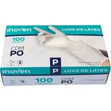 Luva de Látex Procedimento Com Pó Tamanho P 100 Unidades Inoven