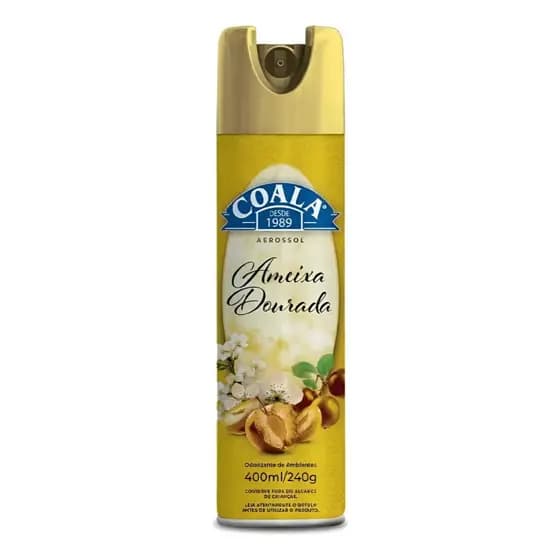 Odorizante Spray Aerosol de Ambientes Coala Ameixa Dourada 400ml